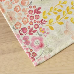 Nappe rectangulaire coton enduit (150 x 350 cm) Paquerettes Multicolore