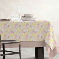 Nappe rectangulaire coton enduit (150 x 350 cm) Paquerettes Multicolore