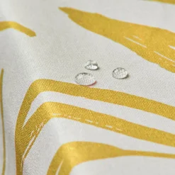 Nappe rectangulaire coton enduit (150 x 350 cm) Galice Jaune moutarde