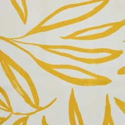 Nappe rectangulaire coton enduit (150 x 350 cm) Galice Jaune moutarde