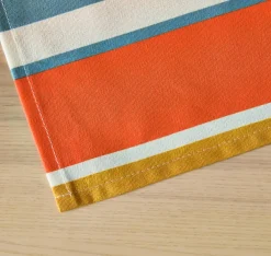 Nappe rectangulaire coton enduit (150 x 350 cm) Mandarine Multicolore
