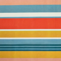 Nappe rectangulaire coton enduit (150 x 350 cm) Mandarine Multicolore