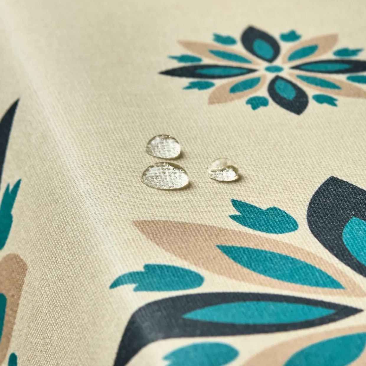 Nappe rectangulaire coton enduit (150 x 250 cm) Porto Multicolore