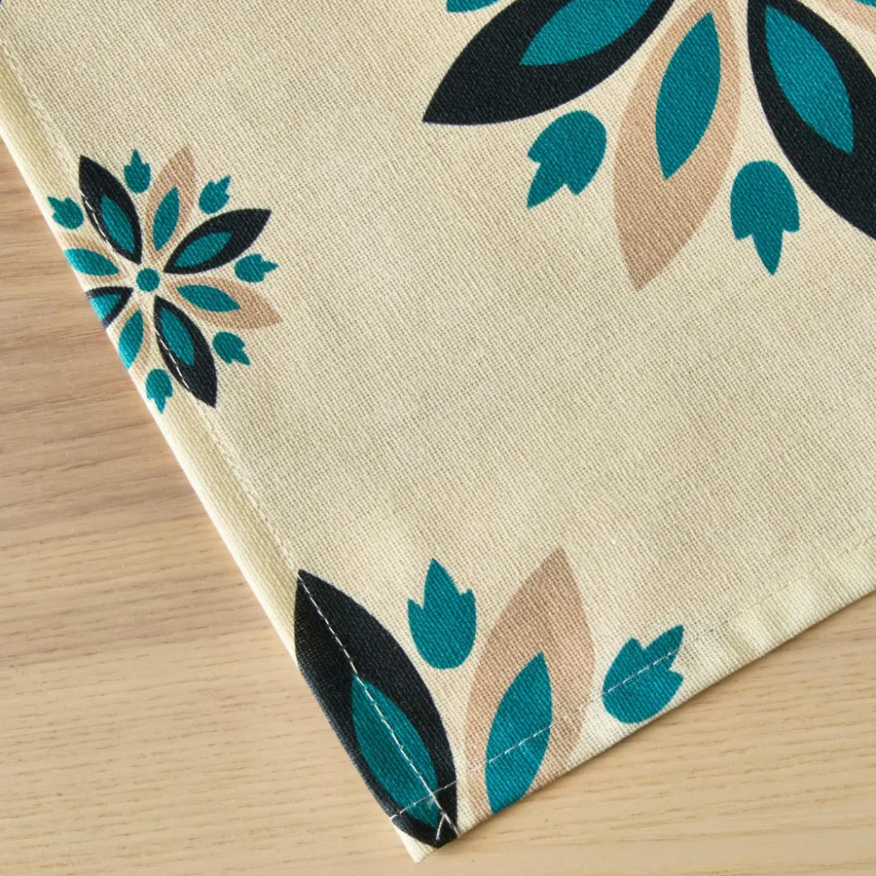 Nappe rectangulaire coton enduit (150 x 250 cm) Porto Multicolore