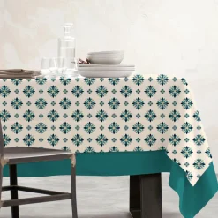 Nappe rectangulaire coton enduit (150 x 250 cm) Porto Multicolore