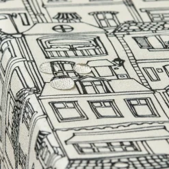 Nappe rectangulaire coton enduit (150 x 250 cm) Home Grise