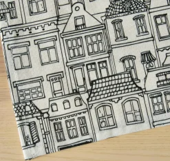 Nappe rectangulaire coton enduit (150 x 250 cm) Home Grise