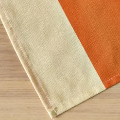 Nappe rectangulaire coton enduit (150 x 250 cm) Clementine Orange