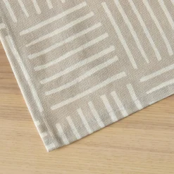 Nappe rectangulaire coton enduit (150 x 250 cm) Paolo Beige