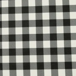 Nappe rectangulaire coton enduit (150 x 250 cm) Vichy Noire