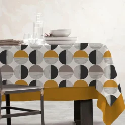 Nappe rectangulaire coton enduit (150 x 250 cm) Harlem Multicolore