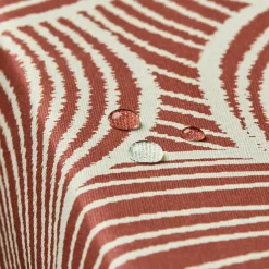 Nappe rectangulaire coton enduit (150 x 350 cm) Sarah Terracotta