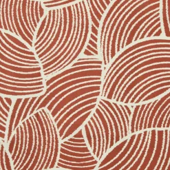 Nappe rectangulaire coton enduit (150 x 350 cm) Sarah Terracotta