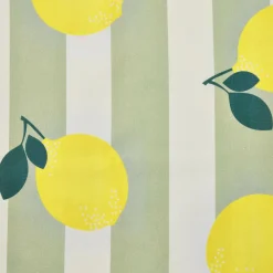 Nappe rectangulaire coton enduit (150 x 350 cm) Antibes Verte