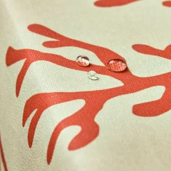 Nappe rectangulaire coton enduit (150 x 350 cm) Moorea Corail