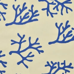 Nappe rectangulaire coton enduit (150 x 250 cm) Moorea Bleue