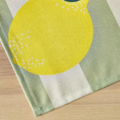 Nappe rectangulaire coton enduit (150 x 250 cm) Antibes Verte