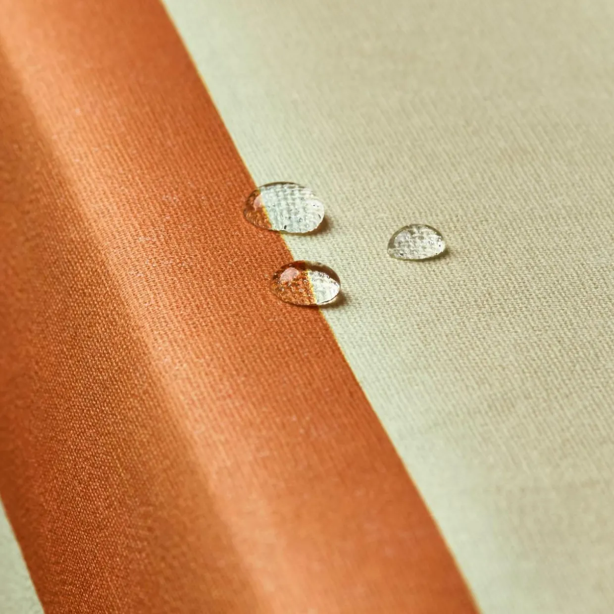 Nappe rectangulaire coton enduit (150 x 350 cm) Clementine Orange