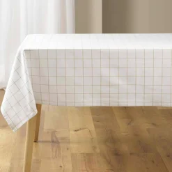 Nappe rectangulaire coton (140 x 240 cm) Axel Blanche