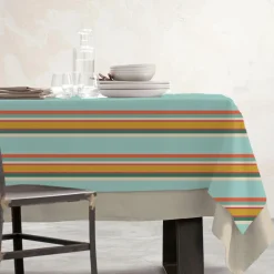 Nappe rectangulaire coton enduit (150 x 250 cm) Cervione Multicolore