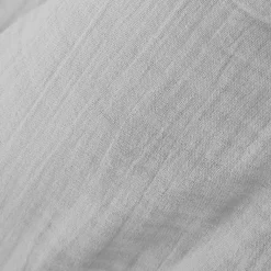 Nappe rectangulaire gaze de coton (150 x 250 cm) Gaïa Gris nuage