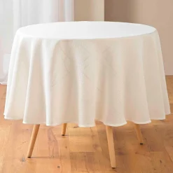 Nappe Ronde (180 cm) Stella Blanche