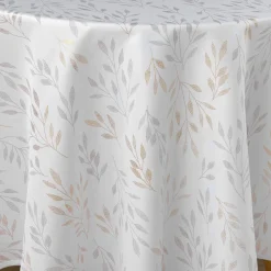 Nappe ronde anti tache (180 cm) Lonigold Blanche