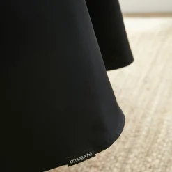 Nappe ronde anti tache (180 cm) Elise Noire