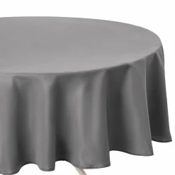 Nappe ronde anti tache (D180 cm) Lina Grise