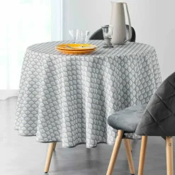 Nappe ronde anti tache (D180 cm) Artchic Blanche