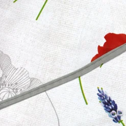 Nappe ronde tissu PVC (D160 cm) Sisteron Rouge