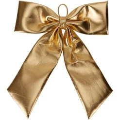 Nœud de Noël Géant (H80 cm) Shiny Or