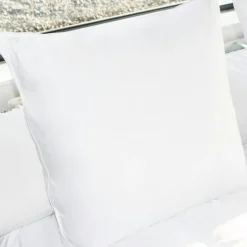 Oreiller carré (60 x 60 cm) Mémoire de forme Blanc