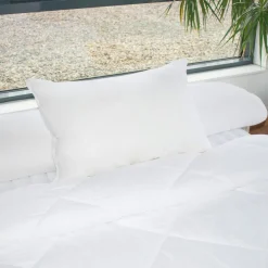 Oreiller rectangulaire ajustable (50 x 70 cm) Mémoire de forme Blanc