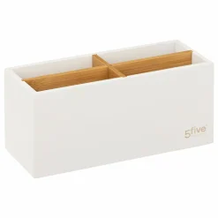 Organisateur de maquillage 4 compartiments Natureo Blanc