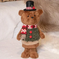 Ourson de Noël déco (H46 cm) Teddy en beau costume