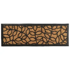 Paillasson Coco (25 x 75 cm) Feuille Beige