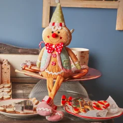 Pain d'épices jambes souples (H50 cm) Johnny le Clown Multicolore