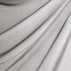 Paire de voilages (60 x 140 cm) Etamine givrée Gris clair