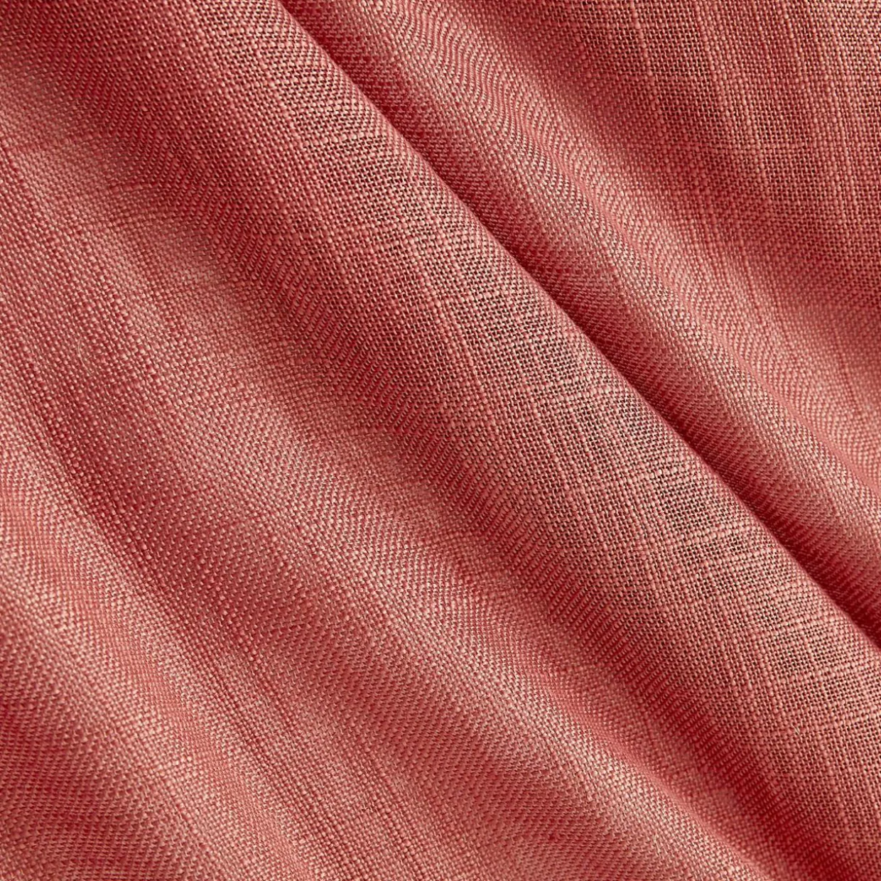 Paire de voilages passe-tringle effet lin (60 x 160 cm) Robin Terracotta