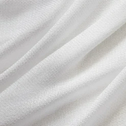 Paire de voilages passe-tringle effet lin (60 x 120 cm) Luca Blanc