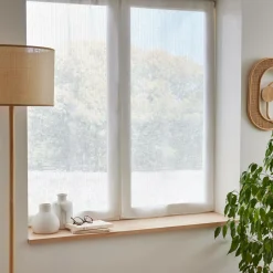 Paire de voilages passe-tringle (60 x 120 cm) Arthur Blanc