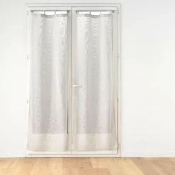 Paire de voilages tissés œillets bois (70 x 200 cm) Minalisa Beige