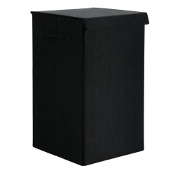 Panier à linge pliable (H60 cm) TissuFlex Noir
