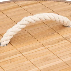 Panier à linge rond Bambou Naturel
