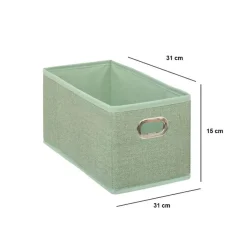 Panier de rangement (15 x 31 cm) Helena Vert sauge