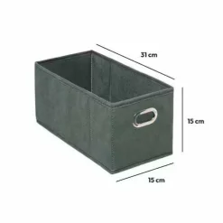 Panier de rangement (15 x 31 cm) Helena Vert kaki