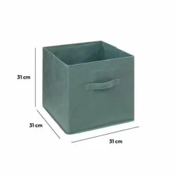 Panier de rangement (31 x 31 cm) Velours Kaki