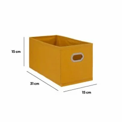 Panier de rangement (15 x 31 cm) Helena Jaune Moutarde