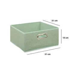 Panier de rangement (31 x 15 cm) Helena Vert sauge
